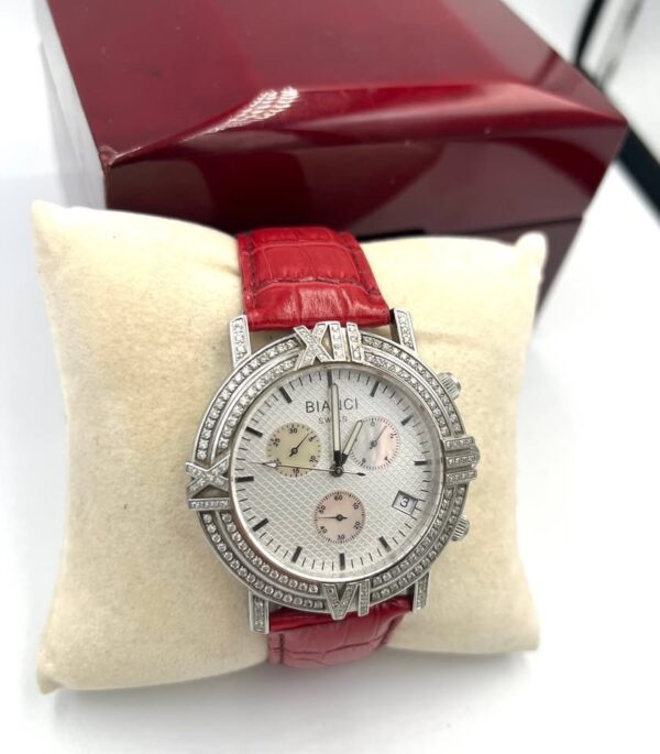 Ελβετικό ρολόι χρονογράφος κόσμημα! Roberto Bianci με αληθινα διαμαντια - 45mm. - Image 2