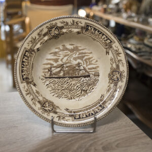 Αγγλικό Κεραμικό πιάτο αντίκα - Marine (24.5cm)