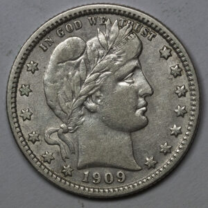 1909 BARBER QUARTER C126
