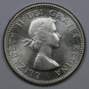 1963 10 Cents - Elizabeth II 1st portrait Silver UNC C161