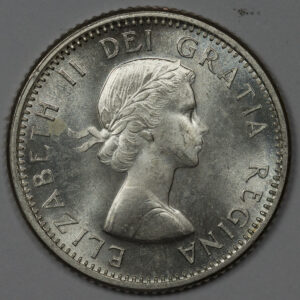 1963 10 Cents - Elizabeth II 1st portrait Silver UNC C164