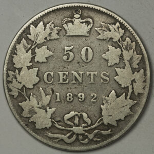 1892 50 Cents - Victoria Newfoundland (Canadian provinces) C167