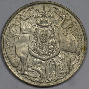 1966 Australia Round 50 Cents Silver Coin C207