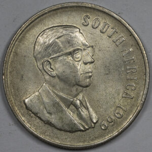 1969 1 Rand Afrikaans Legend - SOUTH AFRICA Silver C218