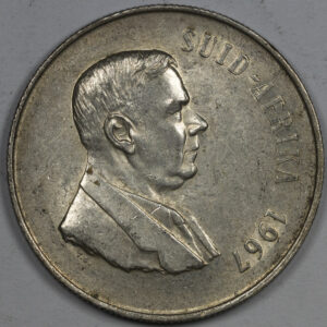 1967 1 Rand Afrikaans Legend - SOUTH AFRICA Silver C217