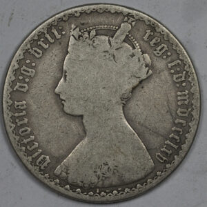1865 1 Florin - Victoria 1st portrait; 'Gothic' type Silver Coin C221