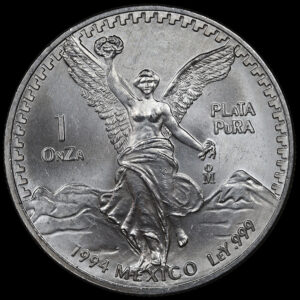 Silver Ounce 1994 Libertad, Coin from Mexico UNC C309
