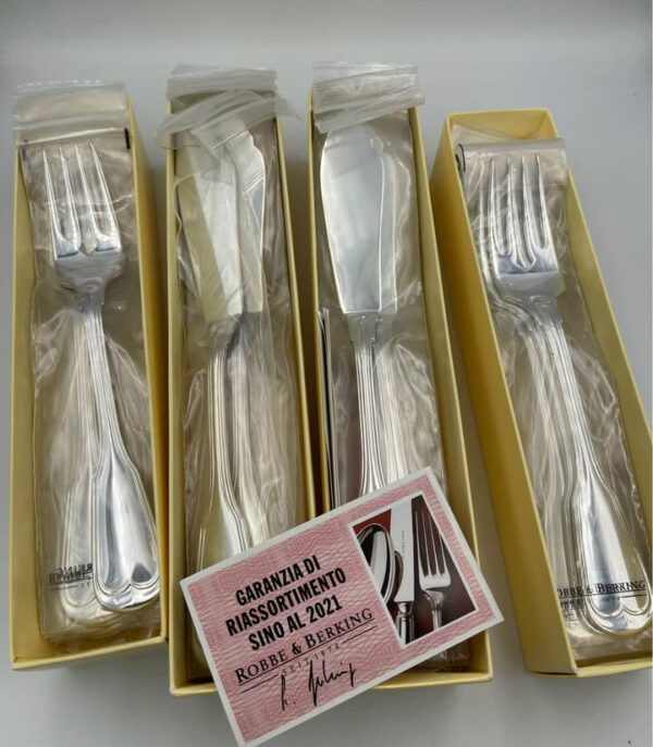 LUXURY Σερβίτσιο Robbe & Berking 150 - 26 τεμάχια (περιπου 170 γραμμαρια καθαρό ασημι) - Image 2