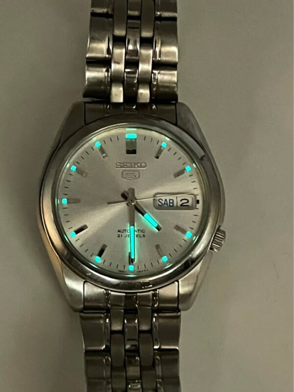 Seiko Automatic silver dial (Open Back) 37mm - Image 10