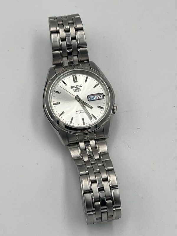 Seiko Automatic silver dial (Open Back) 37mm - Image 12