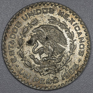 Mexico 1 Peso 1966 Jose Maria Morelos Coin Silver C19