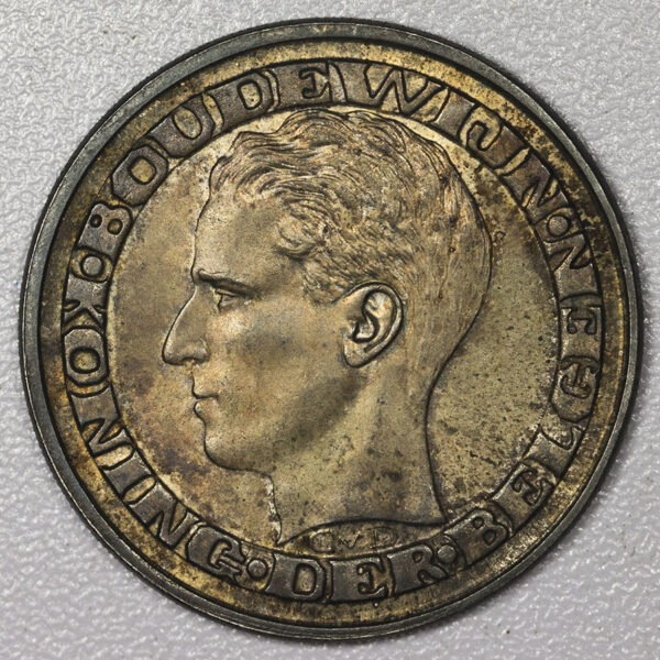 1958 50 Francs - Baudouin I Silver UNC C01 - Image 2