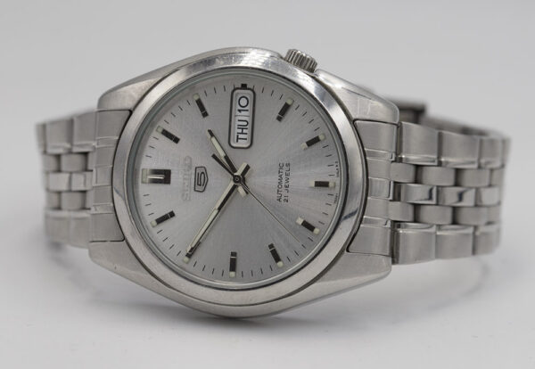 Seiko Automatic silver dial (Open Back) 37mm - Image 3