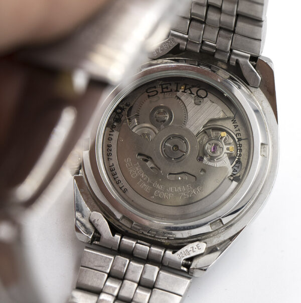 Seiko Automatic silver dial (Open Back) 37mm - Image 11