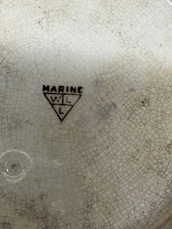 Αγγλικό Κεραμικό πιάτο αντίκα - Marine (24.5cm) - Image 7