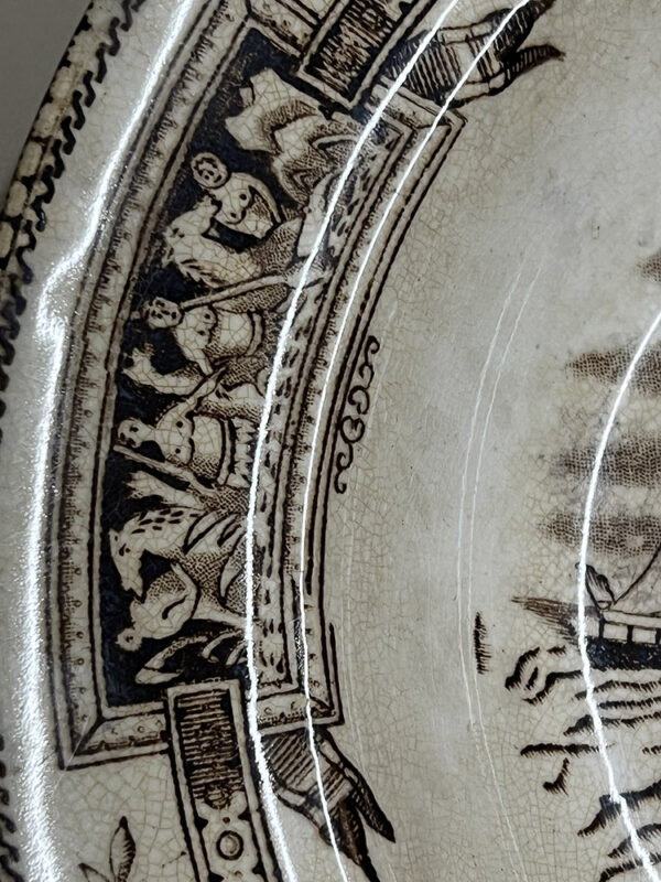 Αγγλικό Κεραμικό πιάτο αντίκα - Marine (24.5cm) - Image 2