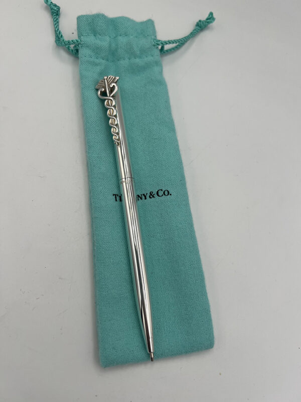 Tiffany & Co. Caduceus Sterling Silver Medical Doctor Nurse Ballpoint Pen - Image 4