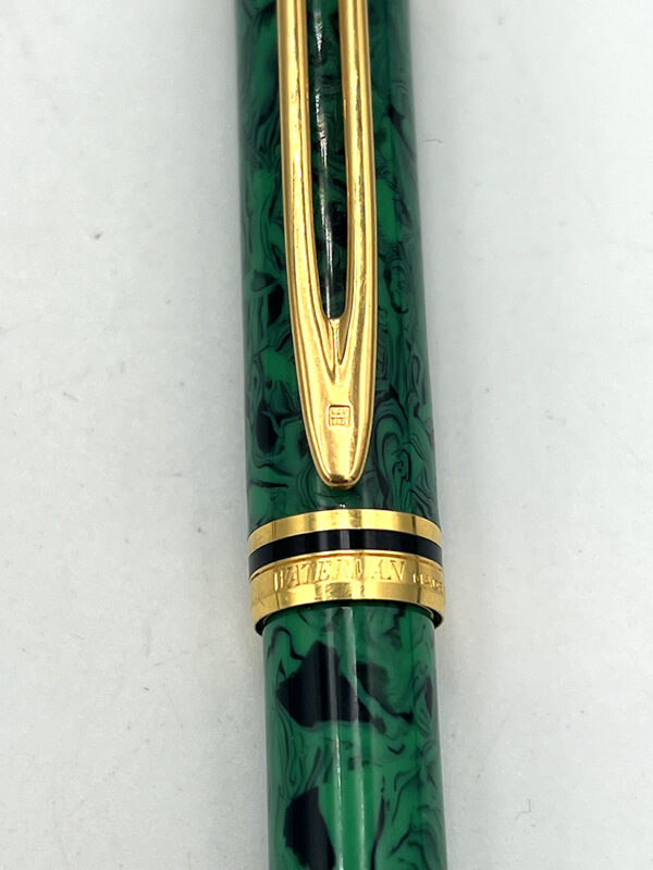 WATERMAN LE MAN 200 RHAPSODY MARBLE MINERAL GREEN BALLPOINT PEN - Image 2