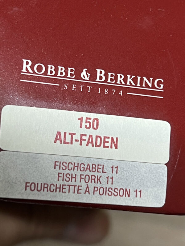 LUXURY Σερβίτσιο Robbe & Berking 150 - 26 τεμάχια (περιπου 170 γραμμαρια καθαρό ασημι) - Image 9