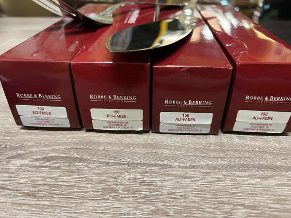 LUXURY Σερβίτσιο Robbe & Berking 150 - 26 τεμάχια (περιπου 170 γραμμαρια καθαρό ασημι) - Image 4