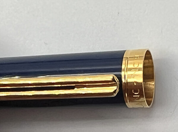 Vintage Montblanc Noblesse Oblige Blue Gold 14K Nib Fountain Pen - Image 7