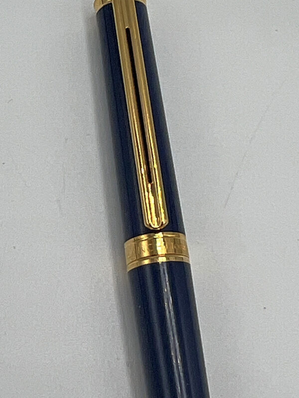 Vintage Montblanc Noblesse Oblige Blue Gold 14K Nib Fountain Pen - Image 4
