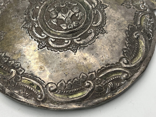 Παλια Παραδοσιακή Σκαλιστή Πόρπη απο φαρμακερο ασημι - Image 3