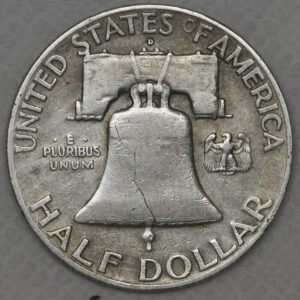 Alternative view of 1949 Franklin Half Dollar Silver C68