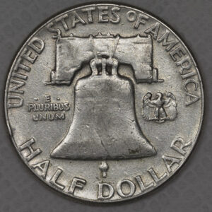 Alternative view of 1952 Franklin Half Dollar Silver C70