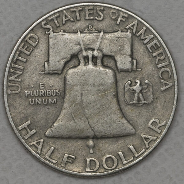 1953 Franklin Half Dollar Silver C69 - Image 2
