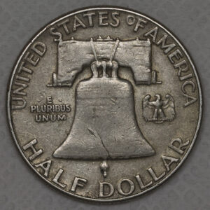 Alternative view of 1954 Franklin Half Dollar Silver C71