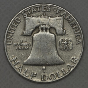 Alternative view of 1954 Franklin Half Dollar Silver C72