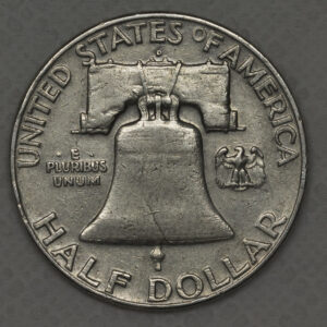 Alternative view of 1959 Franklin Half Dollar Silver C74