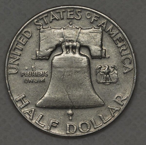 1959 Franklin Half Dollar Silver C74 - Image 2