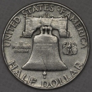 Alternative view of 1962 Franklin Half Dollar Silver C75
