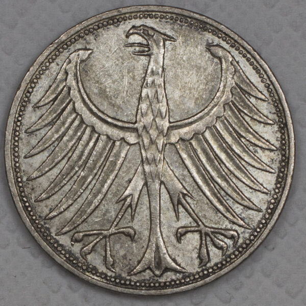 5 Mark 1969F Germany Silver C81 - Image 2