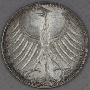 Alternative view of 5 Mark 1973G Germany Silver C82