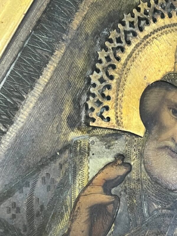 Παλιά εικόνα ζωγραφικη Αγίου Νικολαου - Image 6
