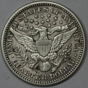 Alternative view of 1911 BARBER QUARTER C120