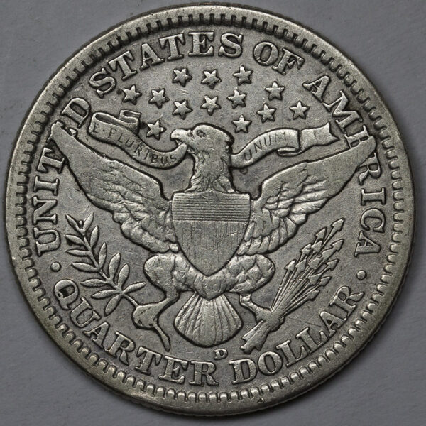 1914 BARBER QUARTER C124 - Image 2