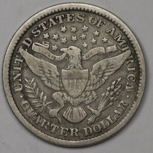 Alternative view of 1899-P BARBER QUARTER Silver C136