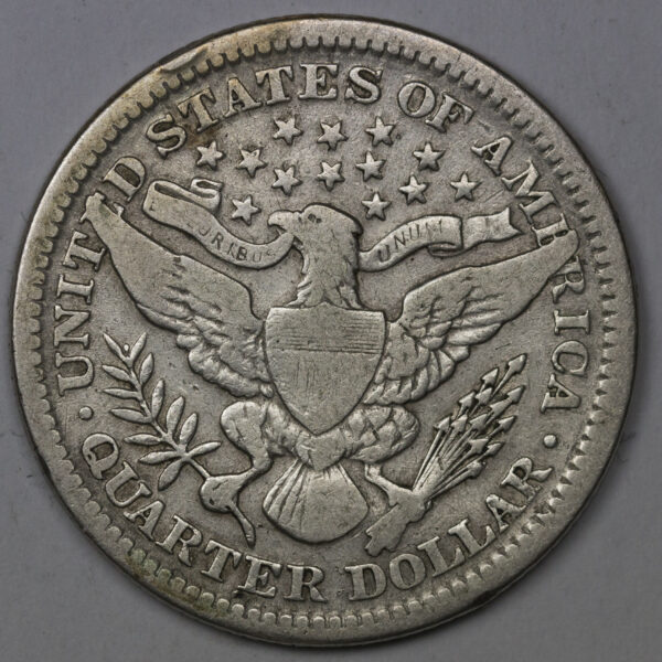 1903-P BARBER QUARTER Silver C144 - Image 2