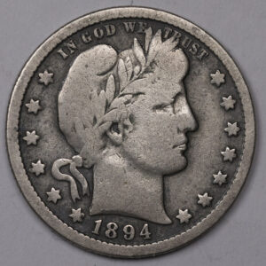 1894-O BARBER QUARTER Silver C139