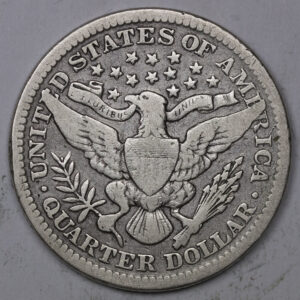 Alternative view of 1908-P BARBER QUARTER Silver C146