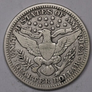 Alternative view of 1915-P BARBER QUARTER Silver C137 (Key Date)