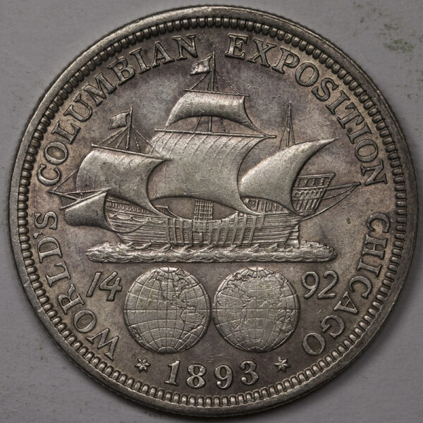 USA 1893 Silver Half Dollar Columbian Exposition C133 - Image 2