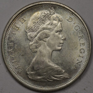 Alternative view of 50 Cents - Elizabeth II 2nd portrait, Confederation UNC C135