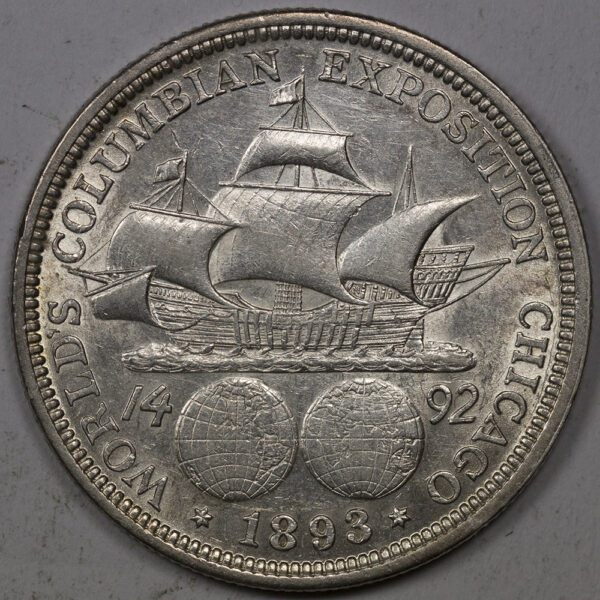 USA 1893 Silver Half Dollar Columbian Exposition C134 - Image 2