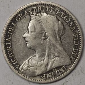 1899 3 Pence - Victoria 3rd portrait Silver C129