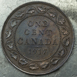 1917 Canada One 1 Cent King George C147